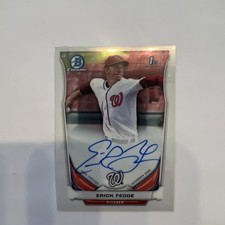 Erick Fedde 2014 1st Bowman Chrome Draft Draft Pick Rookie Auto Cardinals 