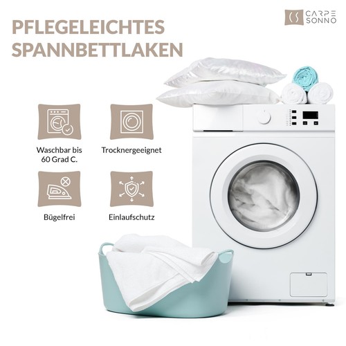 Spannbettlaken Bettlaken Spannbetttuch Jersey 100% Baumwolle Rundumgummizug - Bild 8 von 253