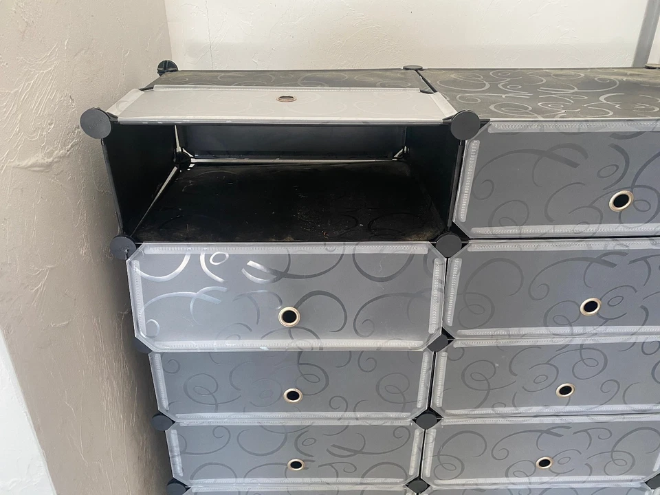 二手 LANGRIA 18-Cube 模块化鞋架储物柜-漩涡图案 — 第 3/4 张图片