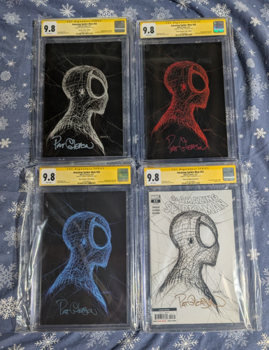 Amazing Spider-Man Edición #55 Virgen Firmado Patrick Gleason Set CGC 9.8 2021