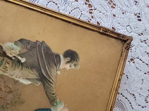 Antik viktorianisches Paar Ormola Zelluloid dreifach gefaltet abgeschrägt Kommode Wandspiegel - Bild 21 von 23