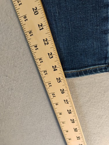 Calvin Klein Womens Jeans 6 Blue High Rise Ankle Skinny Distressed Medium Wash - Picture 14 of 15
