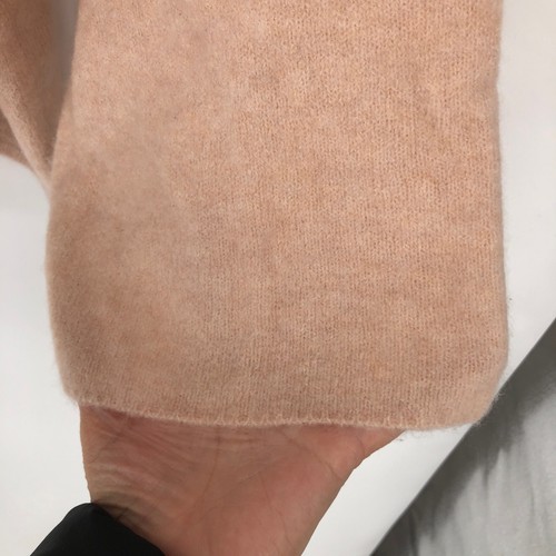 EILEEN FISHER XL Light Pink Cashmere Silk Blend Boat Neck Sweater Top Loose Fit - Picture 7 of 13