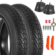 2-Pack 20X4.0 Fat Bike Tire, 20 Inch Mountain Bike Tires  Tubes Set, Folding Re
