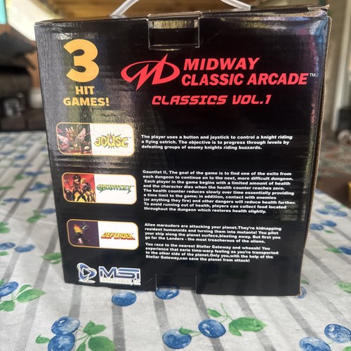 Midway Classic Arcade Vol 1 TV Plug N Play System 3 Game Joust Gauntlet Defender - Picture 3 of 4