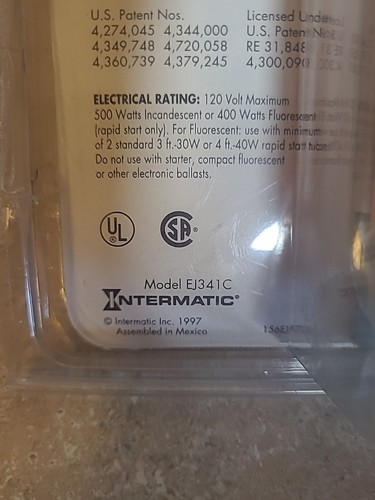 NEW Intermatic EJ341C Single Pole Timer Wall Switch 24 Hour ON OFF Security - Picture 6 of 10