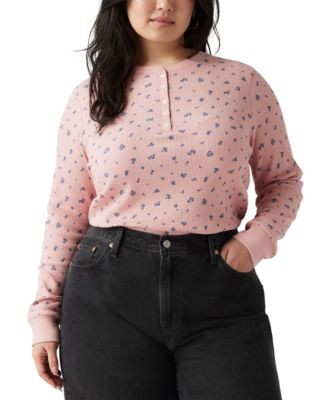 Levis Plus Size Jakob Long-Sleeve He 198114045090 1X RT $34.5 #4