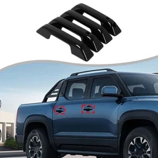 ABS Glossy Piano Black Exterior Outer Door Handle Trim Cover For BYD Shark 2024+