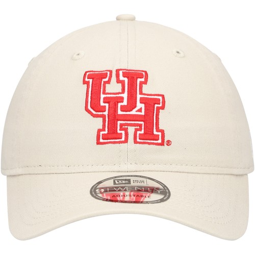Men's New Era Cream Houston Cougars Team 9TWENTY Adjustable Hat - Imagen 2 de 5