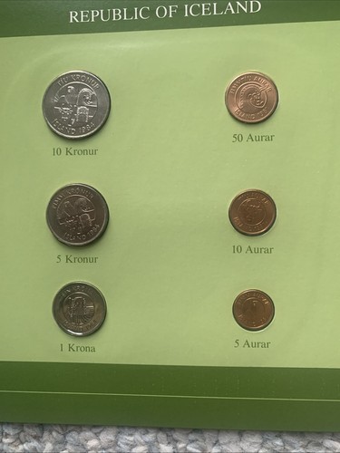 Coin Sets of All Nations Republic of Iceland Stamp & Coin Collection With Card - Picture 7 of 8