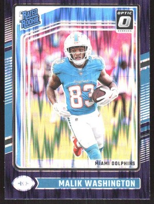 448L 2024 Donruss Optic #272 Malik Washington Purple Shock