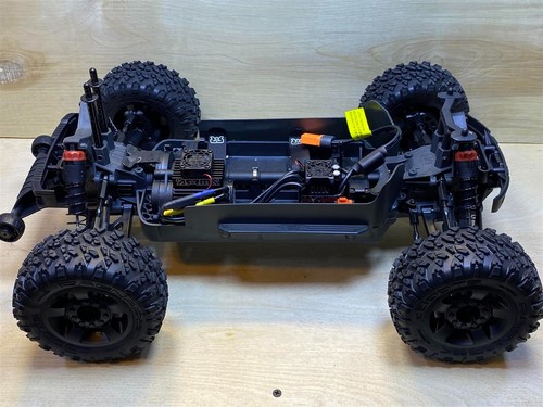 Carrozzeria personalizzata arancione fangoso per ARRMA BIGROCK BLX 3S 1/10 RC TRUCK - Foto 10 di 10