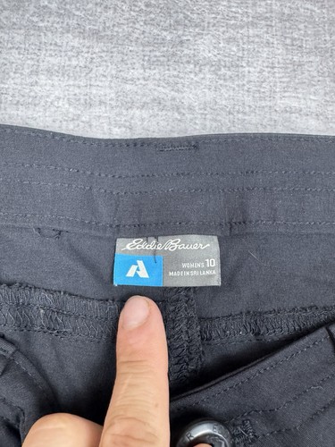 Eddie Bauer Pants Womens 10 Black First Ascent Guide Pro Nylon Stretch Hiking - Picture 5 of 15
