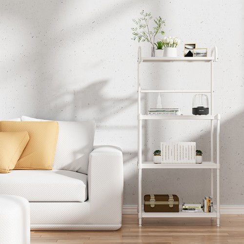 Scaffale per forno a microonde 4 ripiani scaffale per forno cucina organizer bianco - Foto 4 di 9