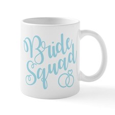 CafePress Bride Squad Script Blue 11 Oz Ceramic Mug 11 oz Ceramic Mug 63180744