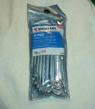 NEW Jobsmart 10 Piece Combination Wrench Set SAE 1/4 to 3/4