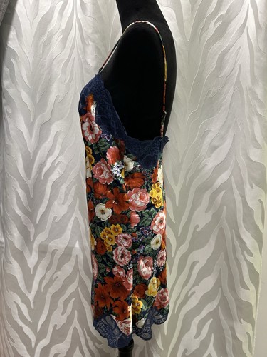 Oscar de la Renta Dessous Blumen Negligee verstellbare Träger Größe M - Bild 3 von 9