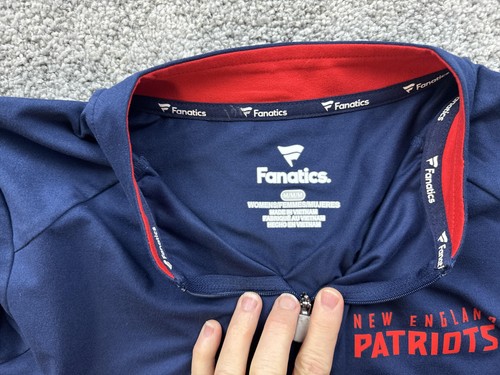New England Patriots Shirt Damen mittelblau NFL Football Quarter Zip Fanatics - Bild 7 von 13