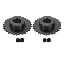 2Pcs 35 Chain Roller Sprocket 1" Bore 3/8" Pitch 30 Tooth with Set Screws