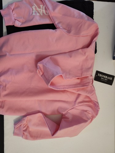 Wednesday Adams Family Hoodie Sweatshirt & Sweatpants Black & Pink Set Kids 5T - Picture 6 of 11