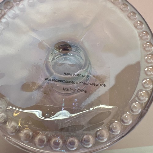 "JUEGO DE 4 vasos de agua iridiscentes de vidrio con patrón de lumina de 6"" de alto" - Imagen 8 de 8