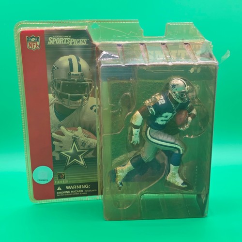 McFarlane Sports Picks Emmitt Smith NFL Series Dallas Cowboys Action Figure Blue - Picture 3 of 8