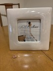 Wedding Photo Picture Frame Pearl White Glazed Finish Ceramic NEW Bridal