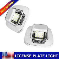 For 1988-2000 Chevy Ck 1500 2500 3500 White Led License Plate Lights Lamp 6000k
