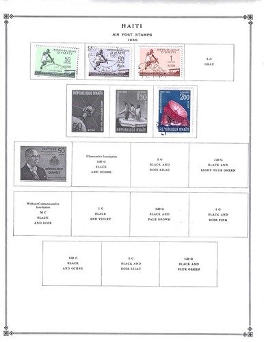 Silk's Stamps - Haiti Collection (1891-1958 + BOB) Scott International Album - Picture 14 of 15