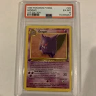 GENGAR 1999 Pokemon Fossil 1st Edition #20 - PSA 6 EX-MT