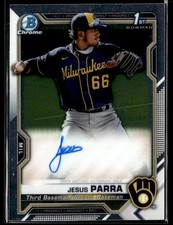L13,351 - 2021 Bowman Chrome Prospect Autographs #CPAJPAR Jesus Parra