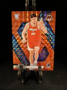 2024-25 Panini Mosaic - Rookies Zach Edey #248 Orange Mosaic Prizm /249 (RC)
