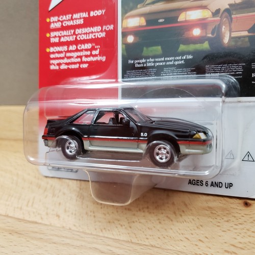 Johnny Lightning 1988 Ford Mustang GT 5.0 Ad Rods Diecast 1:64 Black - Picture 5 of 10