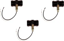 Creative Hobbies 3 Pack - Double Bulb Socket, 2-Light E26 Medium Base, black 