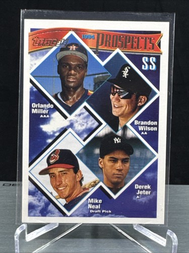 1994 DEREK JETER/MILLER/WILSON/NEAL RC - Topps #158 SS Prospects - Picture 1 of 2
