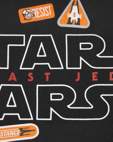Star Wars Black Badges Hoodie Mens - Picture 3 of 8