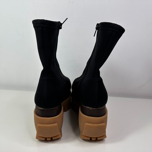 Jeffrey Campbell Hybrida Plateau Stiefel Chunky Punk Gothic Nylon Größe 7M - Bild 9 von 13
