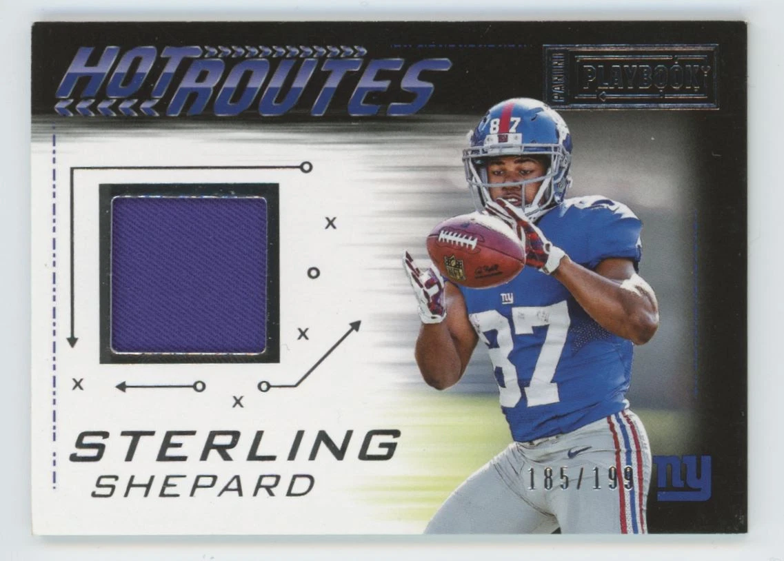 Sterling Shepard Panini Playbook Hot Routes Memorabilia #13 Tag 1/1