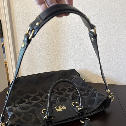 COACH Madison Julianne Op Art Signature Tote Large Satchel Shoulder Bag 12963 * - Picture 10 of 15