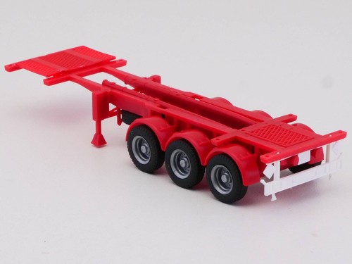 Herpa Auflieger 3-achs, Containerchassis rot wie NEU! SG 1704-26-38 - Bild 2 von 4