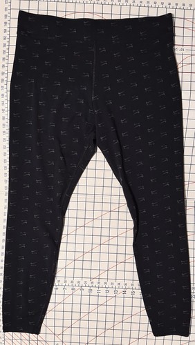 Nike Air XL Women’s Leggings!! Dark Black With Nike “Air” & “Check” In gray! A+ - Picture 19 of 21