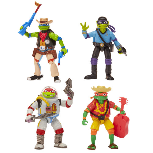 Teenage Mutant Ninja Turtles Mutant Mayhem Costume Figure 4-Pack - Picture 1 of 1