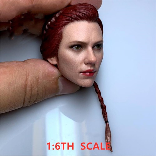 1/6 Scale Endgame Black Widow Female Girl Head Carved Model 12in Action Figures - Picture 6 of 6