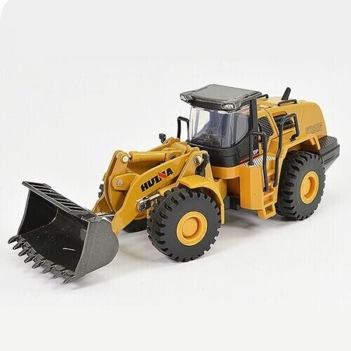 Huina Metal Wheel Loader Truck 1:50 Alloy Engineering Construction Model 1714 - Afbeelding 1 van 4