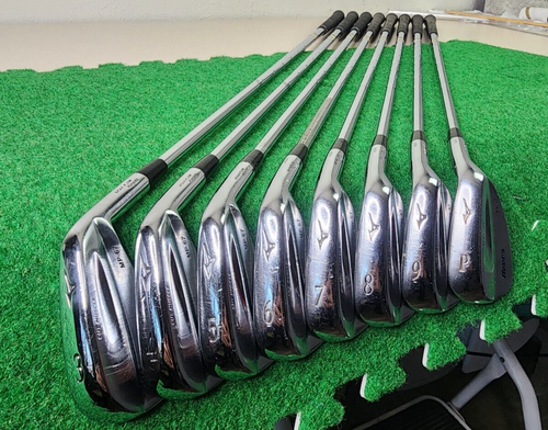Mizuno MP67 Forged Cut Muscle Iron Set RH 3-PW Gold S300 Steel Shaft Clean Grips - Picture 2 of 18