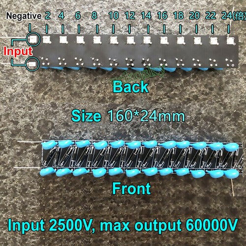 24 Times Rectifier 60000V High Voltage Multiplier Voltage Doubler Module