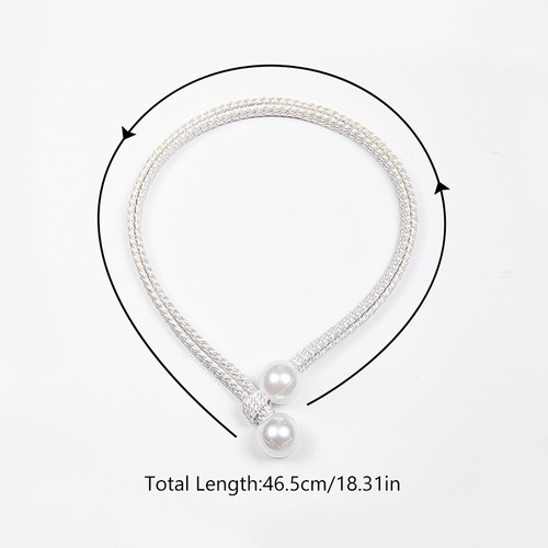 2pcs Curtain Tie Backs Pearl Tiebacks Holdbacks Curtain Tie Rope Home Ornament - Picture 3 of 19