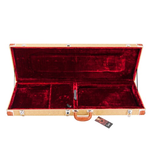 ST Electric Guitar Square Case, High-end Yellow Leather Box - Picture 9 of 18