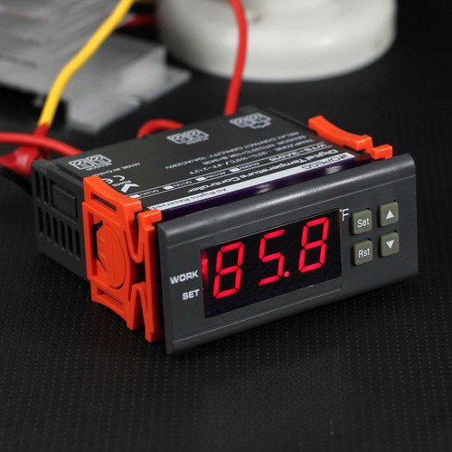 10A 110V Digital Temperature Controller Temp Sensor Thermostat Control Relay - Afbeelding 1 van 6