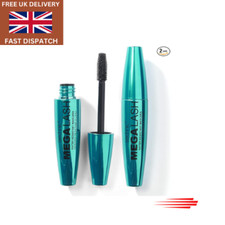 Technic Mega Lash Water Resistant Mascara Duo 2 Pieces - Vegan, Ultra Black